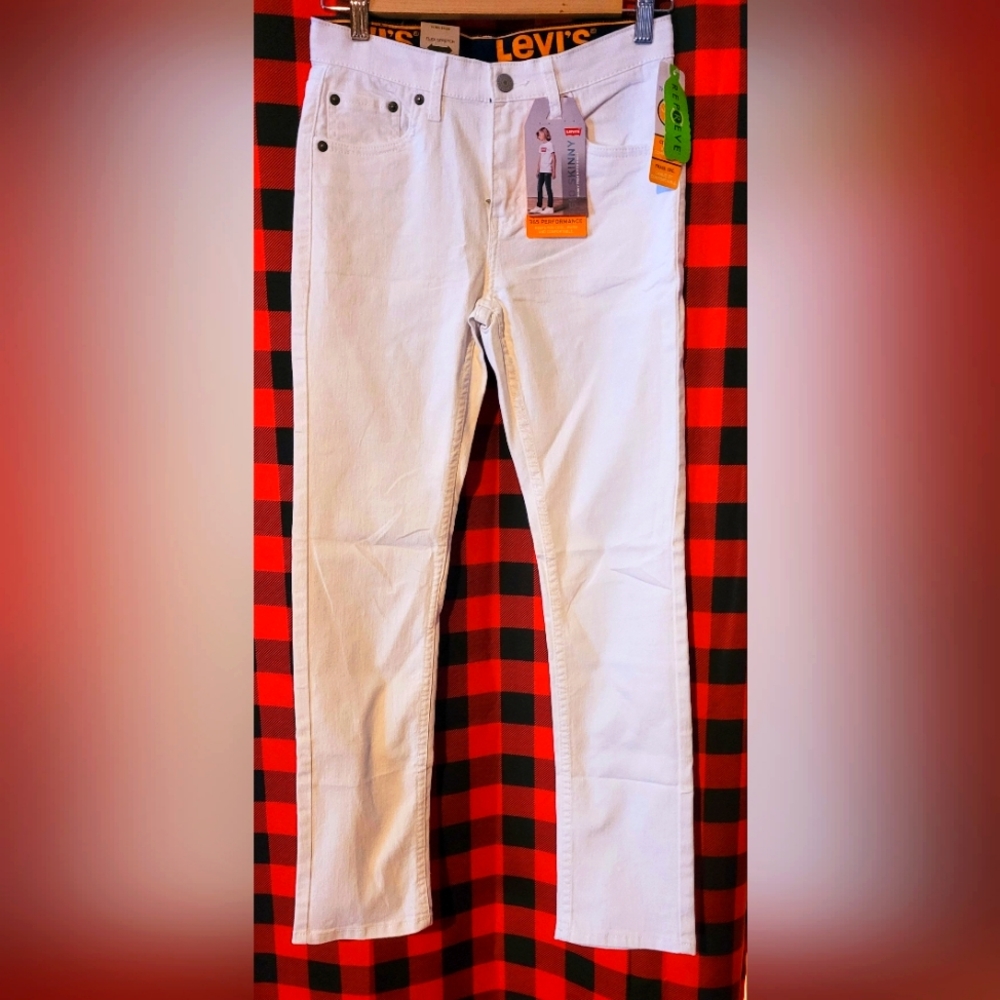 Levis jeans junior size 14 white